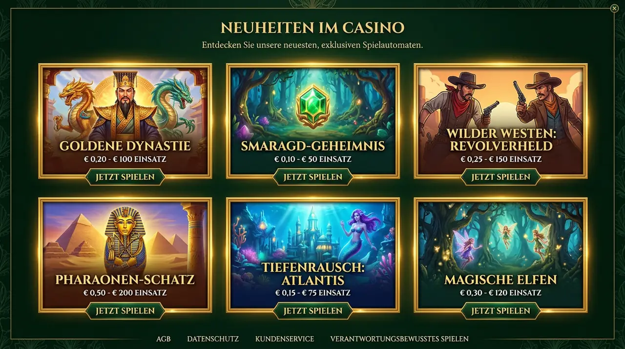 Neuheiten im Slotimo